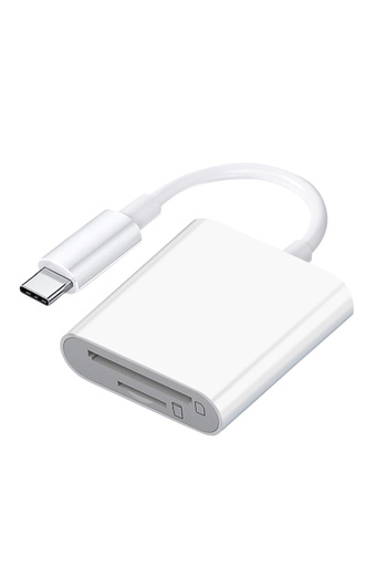 Choice WHITE 2 in 1 OTG Type C Card Reader USB Flash Drive SD TF Cardreader for iPad Tablet Type C to Smart