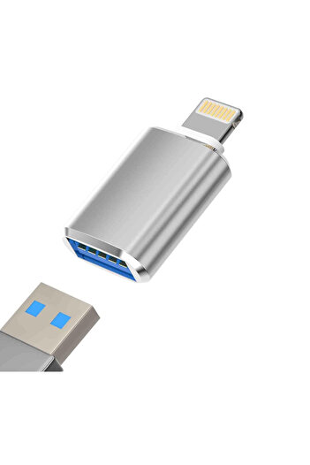 Choice 1Pack OTG Adapter Compatible with iPhone Lightning Male to USB Female Data Sync 13 11 12pro max Mini