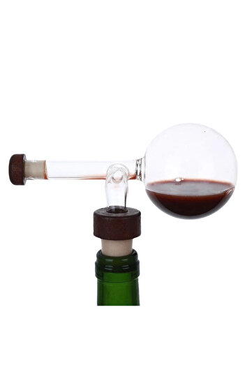 Choice Round Round/Peach Shaped Red Wine Aerator Transparent Red Wine Bottle Portable Pourer and Quick Deca