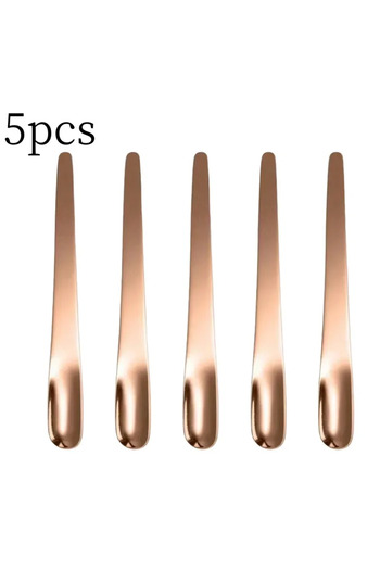 Choice Style C-5pcs Tea Spoon Stainless Steel Flat Spoon Espresso Spoon Dessert Small Coffee Scoop Mixer St