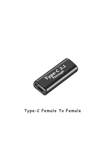 BSN 1pcs Female to Female USB 3.1 Type C Adapter Elbow Converter USB C Charge Data Sync Extension USBC F