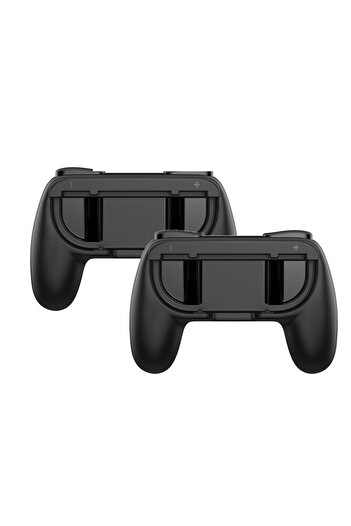 Choice طقم مقبض يد أسود مكون من قطعتين لوحدة تحكم Switch 2 Joy-Con وحامل عصا التحكم