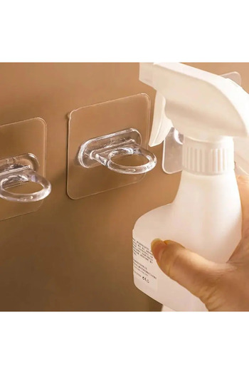 Choice 10pcs 10pcs Multifunctional Wall-Mounted Round Hooks Free Punching Seamless Paste Storage Rack Kitch