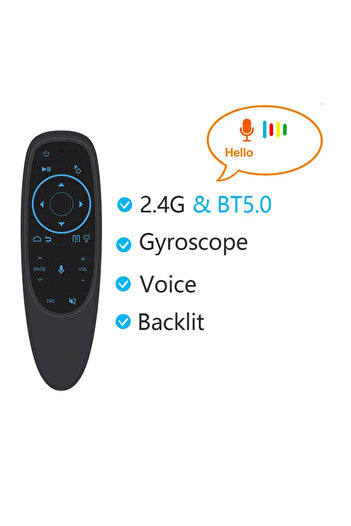 Choice G10S PRO BT G10S Pro BT Backlit Voice Remote Control 2.4G Wireless Air Mouse with Gyroscope IR Learn