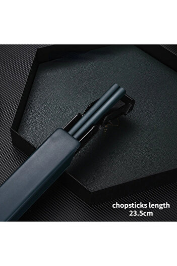 Choice Dark Geen 304 Stainless Steel Chopstick Lunch Tableware Travel Portable Chopsticks With Storage Box