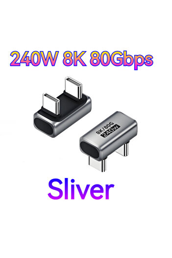 Choice AD262 240W USB Type C Converter Metal 80Gbps 8K Video Output Fast Charging Data Sync USB-C Adapter f