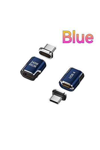 Choice AD256 240W Magnetic USB Type C Adapter Metal 80Gbps Data Transfer 8K Video Fast Charging USB-C Conve