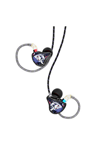 Choice Black-NO-MIC-Anime CVJ Vivian In Ear Earphones10mm Dual Magnetic Sound 3 Tuning Modes Music Movies G