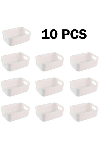 Choice White Desktop storage box multifunctional household cosmetics sundries book storage box rectangular