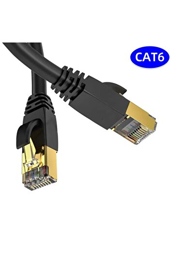 Choice كابل شبكة إيثرنت Cat6 Rj45 أسود بطول 2 متر، سرعة 20 جيجابت في الثانية، 1000 ميجاهرتز، مناسب لجهاز التوجيه PS4 والكمبيوتر الشخصي واللاب توب