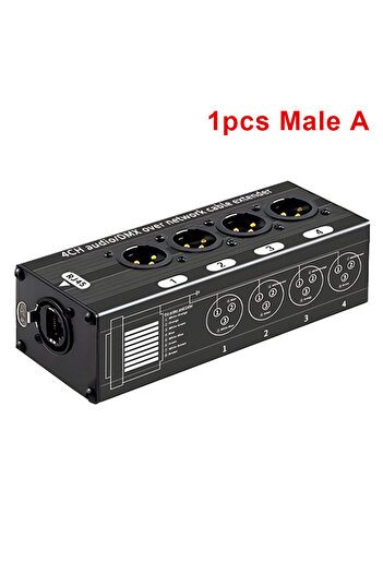 Choice 1pcs Male A 1Pcs 4-Channel 3-Pin XLR Audio and DMX over Network Cable Extender, DMX512 Network Signa