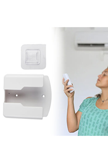 Choice Medium Air Conditioner Remote Control Wall Mounted Holder ABS Storage Box Paste Free Punching Wall H