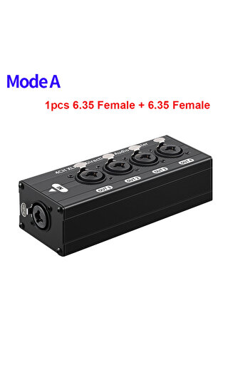 Choice Mode A 6.35MM Port XLR Balanced Audio Splitter 1 In 4 Out XLR Audio Splitter XLR Audio Signal Splitt
