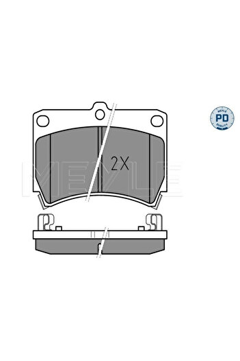 MEYLE Set of brake pads for front disc brakes on KIA RIO I sedan (DC_) 2000-2005