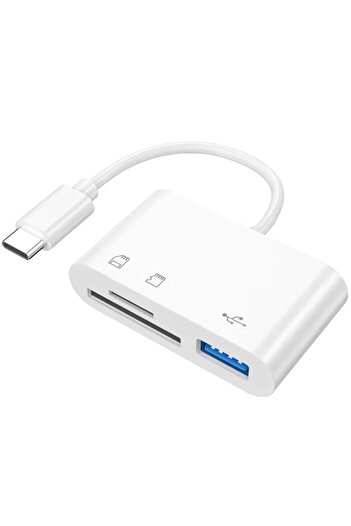 Choice For Type-C 3-IN-1 TypeC/Lightning To SD/TF Card Reader OTG USB Port Adapter Camera Phone Adapter Mem