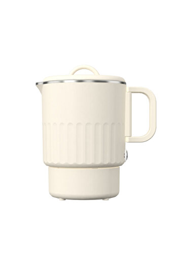 Choice light yellow Electric Water Kettle Portable Mini Kettle with Steaming Rack 1000ml Large Capacity Sta