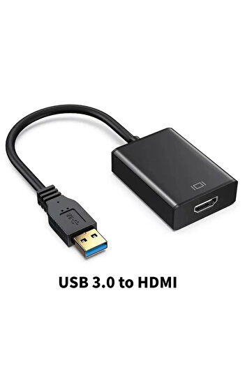 Kebidumei محول USB 3.0 إلى HDMI، محول فيديو 1080P متوافق مع USB إلى HDMI، محول USB خارجي، فيديو