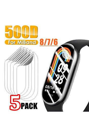 Choice For Mi Band 8 5 Pcs 1/3/5PCS 500D Soft Hydrogel Film For Xiaomi Mi Band 8 7 6 5 4 3 Protective Film