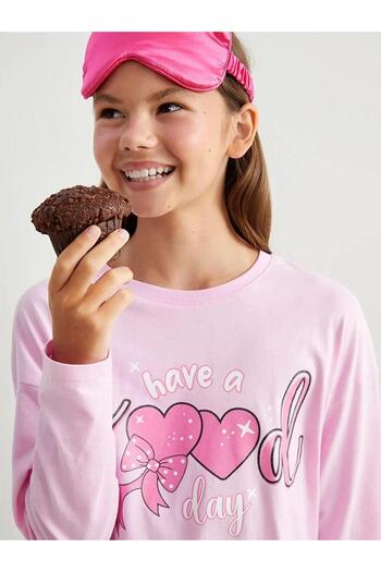 LC Waikiki Crew Neck Girls' Pajama Set (W5)