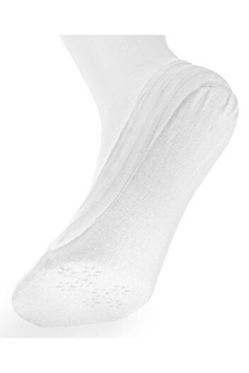 ANTBRO Women's Socks, I Love Socks, Gel Ballerinas, White, 1 Pair