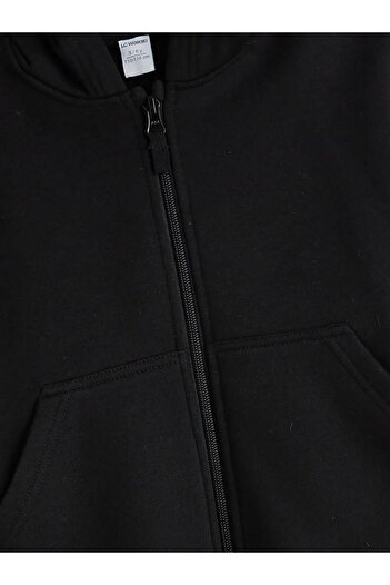 LC Waikiki Hooded Boys' Thick Zippered Sweatshirt (W5)