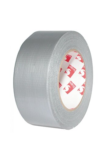 Home Adhesive Tape, With Textile Insert, Gray, 10m