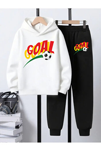 CACTUS COLLECTION Hooded Sweatshirt Children's Bottom Top Set 3 Thread Cotton Astronaut Football