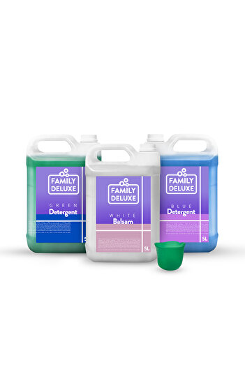 Family Deluxe Package 10L Detergent + 5L Conditioner
