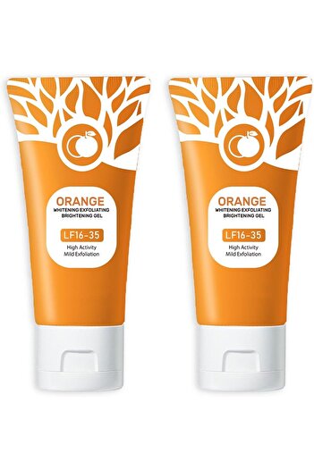Ezyuanchly Orange Peeling Gel by Ezyuanchly, Moisturizing Exfoliating Gel for Face and Body (2 Pack)
