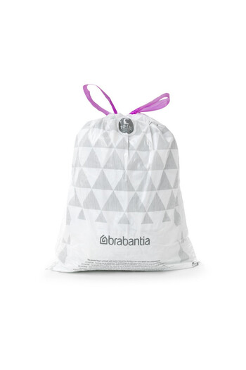 Brabantia PerfectFit Sort&Go/Touch N 647035 bin liners, Size C, 10-12 l, 20 pieces, White