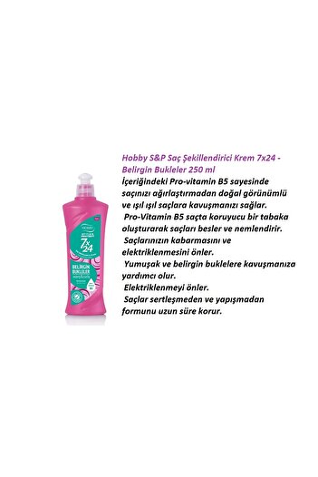 Hobby Kivir Kivir Hair Care Series3, Shampoo, 24/7 Hair Styling Cream
