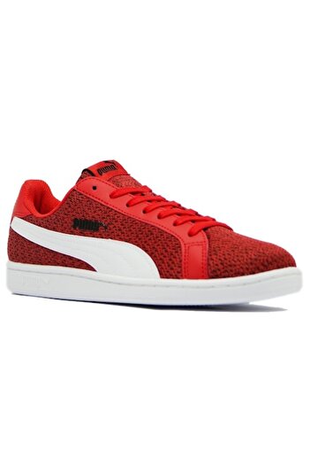 Puma Unisex Smash Knit sneakers, red, 36 EU