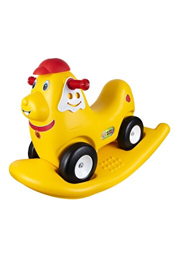 Robentoys 2-in-1 Rocking Dog, Yellow -