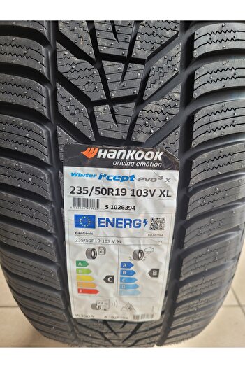 Hankook 235/50r19 Winter I-cept Evo3 W330 103V XL Set Olarak(4 ADET) 2025 Üretim*