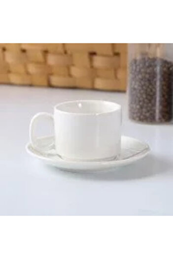 SAFA Tea, Coffee and Espresso Cup and Saucer Set 6 Pieces. Capacity 90ML. / 119851