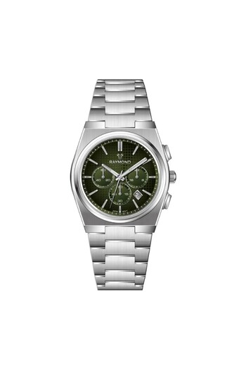 Raymond Men's Watch Rym-280268-Cr-Ss-Green