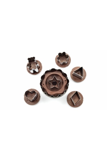 Perfect Home Set of cookie/biscuit molds 6 pieces