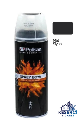 Polisan SPREY BOYA MAT SİYAH