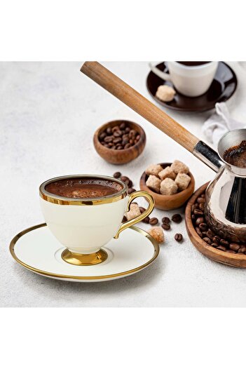 Trendmiya Gold Detail Porcelain Cup