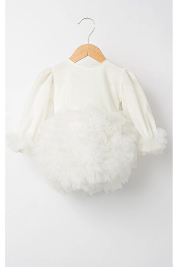 2kids2mom Long Sleeve Puffy Tulle Tutu - Princess Dress, Birthday, Special Occasion Dress