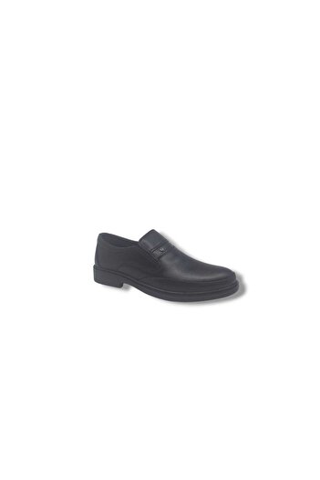 Zerhan Paggi 608 Men's Black Genuine Leather Daily Use Poly Sole (Light) Shoes