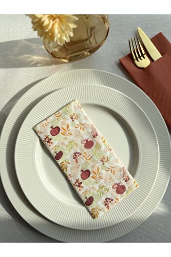 Mank 3-ply table napkins, Tissue - Fall Harmony, 33 x 33 cm, 1/8 folded, 16 pcs.