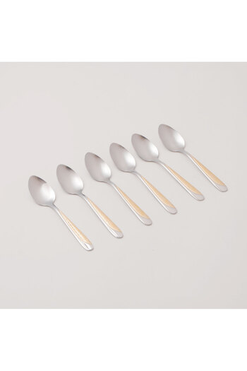 Pentola stainless steel tea spoon set 6pcs with mirror polish 2.5mm