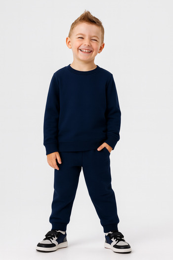Mai Perla Unisex Karyoka Detailed Woolen Winter Tracksuit Set (1-5 Years)