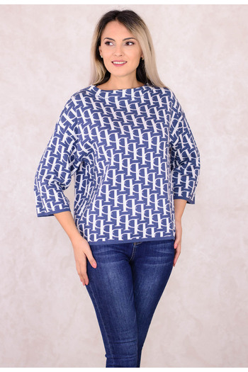 Elis Fashion Best Design Blue Sweater