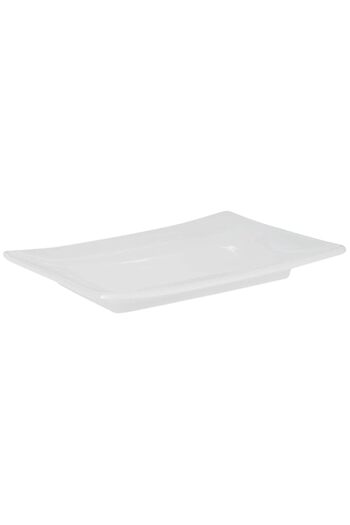 Generic Verona Rectangular Platter - 30 Cm,White