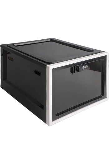 fulina Medicine Lock Box,Refrigerator Lockable Box for Food Storage Locker,Lockbox with Combination Lock