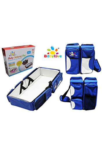 TSUMAB 3-in-1 Baby Diaper Bag with Foldable Crib and Changing Station – Portable Travel Bassinet