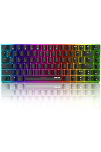 fulina Gaming 82 Keys Mechanical Keyboard, RGB Backlit Wired Keys Computer Keyboard for PC Laptop Gaming