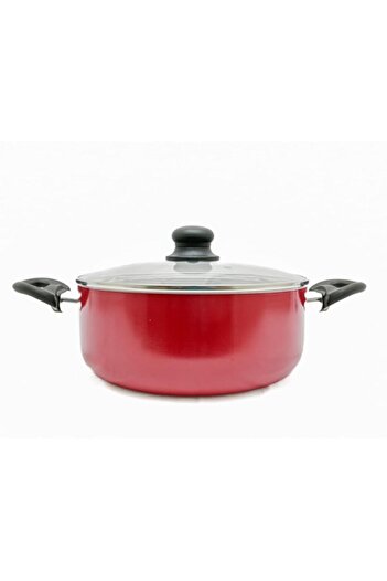 Generic EASY COOK 26cm Non-Stick Casserole with Glass Lid | Durable Non Stick Cooking Pot for Stews, Soups